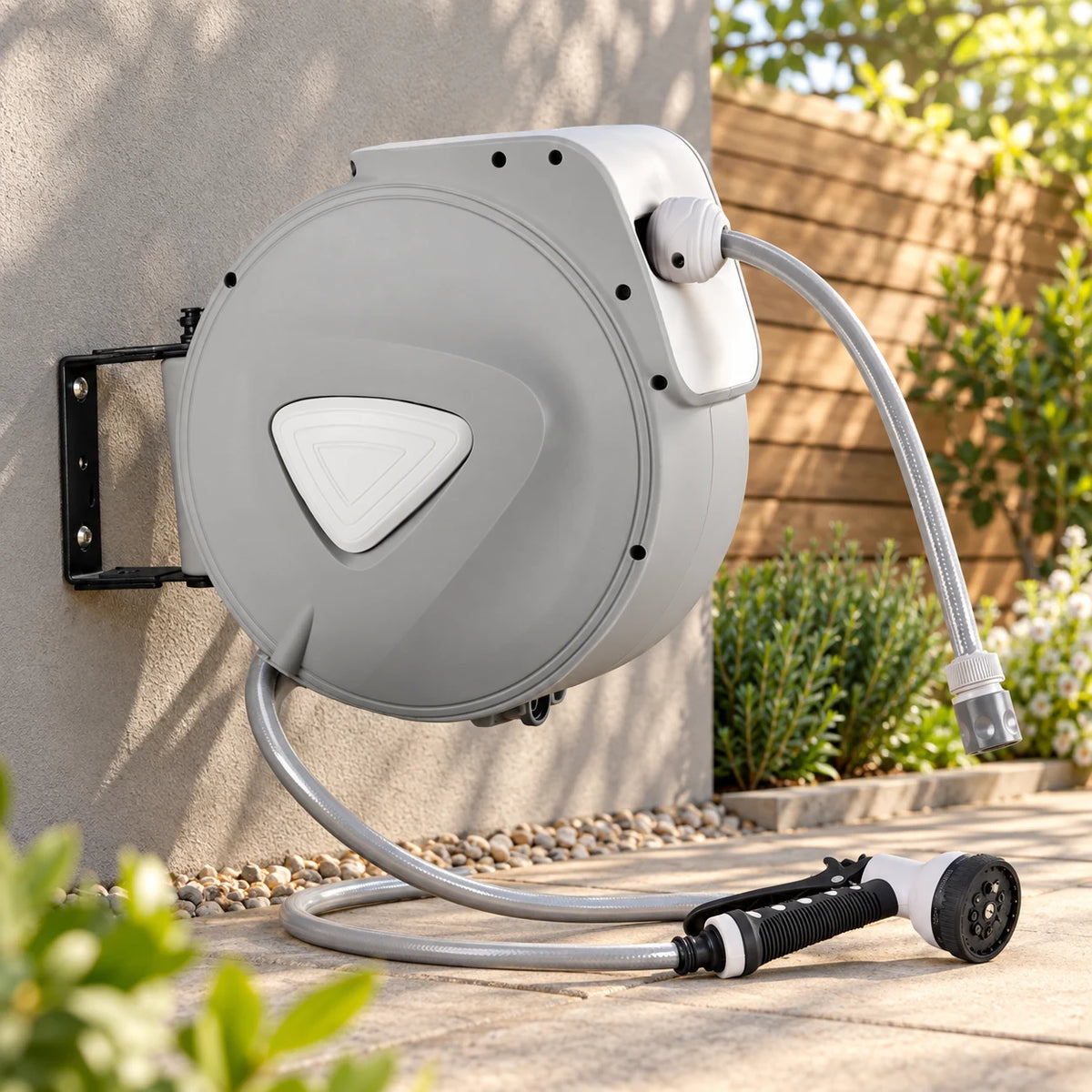 Retractable Garden Hose Reel — 10m